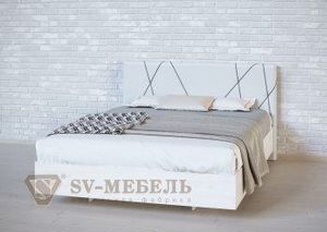 Кровать 1400 двойная №1 изголовье Абстракция в Лысьве - lysva.ok-mebel.com | фото 2