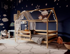 Кровать-домик 80*160 без покраски в Лысьве - lysva.ok-mebel.com | фото 2