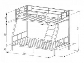Кровать двухъярусная "Гранада-1 140" Серый в Лысьве - lysva.ok-mebel.com | фото 2