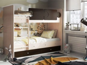 Кровать двухъярусная "Тетрис" (щиты) с бортиками + ящики в Лысьве - lysva.ok-mebel.com | фото 3