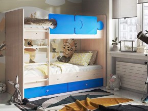 Кровать двухъярусная "Тетрис" (щиты) с бортиками + ящики в Лысьве - lysva.ok-mebel.com | фото 6