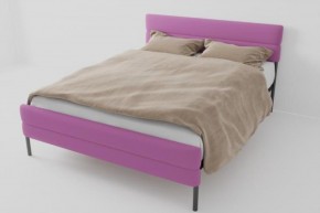 Кровать Горизонт Мини с ортопедическим основанием 1200 (велюр розовый) в Лысьве - lysva.ok-mebel.com | фото