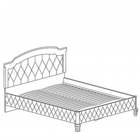Кровать с обивкой №488 Марлен (1600) Кремовый белый в Лысьве - lysva.ok-mebel.com | фото 2