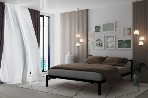 Кровать Мета с матрасом 1200 (черный) в Лысьве - lysva.ok-mebel.com | фото 2
