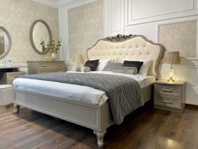 Кровать Мокко 1800 с мягким изголовьем + основание (серый камень) в Лысьве - lysva.ok-mebel.com | фото