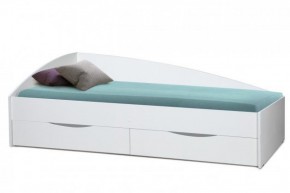 Кровать одинарная "Фея - 3" асимметричная 1900х800 (белая) в Лысьве - lysva.ok-mebel.com | фото