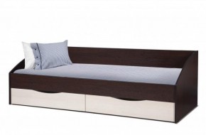 Кровать одинарная "Фея - 3" симметричная New (2000Х900) венге/вудлайн кремовый в Лысьве - lysva.ok-mebel.com | фото
