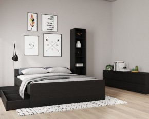 Кровать ОРИОН двухспальная с ортопедическим основанием 160х200, цвет Дуб Венге в Лысьве - lysva.ok-mebel.com | фото 3