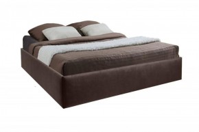 Кровать Подиум с ПМ 1200 (экокожа коричневая) в Лысьве - lysva.ok-mebel.com | фото