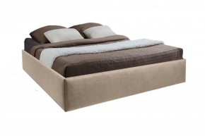 Кровать Подиум с ПМ 1400 (велюр светло-серый) в Лысьве - lysva.ok-mebel.com | фото 2