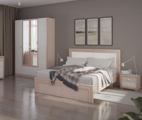 Кровать 1.6 Глэдис М31 с настилом и мягкой частью (ЯШС/Белый) в Лысьве - lysva.ok-mebel.com | фото 4