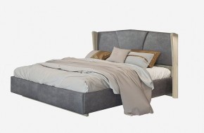 Кровать Шер КР-23-М-16 (дуб серый/Alpina 14 графит) 1600 в Лысьве - lysva.ok-mebel.com | фото