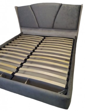 Кровать Шер КР-23-М-16 (дуб серый/Alpina 14 графит) 1600 в Лысьве - lysva.ok-mebel.com | фото 2