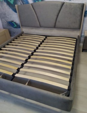 Кровать Шер КР-23-М-16 (дуб серый/Alpina 14 графит) 1600 в Лысьве - lysva.ok-mebel.com | фото 4