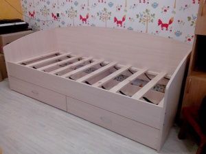 Кровать Соло-софа 1 с ящиками в Лысьве - lysva.ok-mebel.com | фото 2