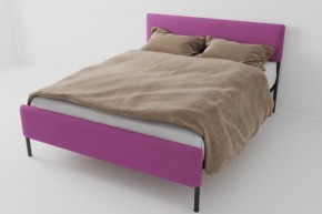 Кровать Стандарт Мини с ортопедическим основанием 800 (велюр розовый) в Лысьве - lysva.ok-mebel.com | фото