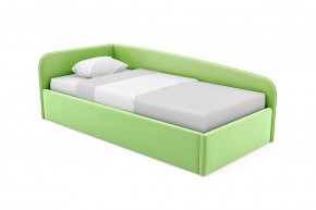 Кровать угловая Лэсли интерьерная +основание (90х200) 1 кат. ткани в Лысьве - lysva.ok-mebel.com | фото