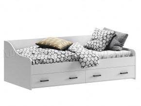 ВЕГА NEW Кровать 900 с настилом ЛДСП (Белый глянец/белый) в Лысьве - lysva.ok-mebel.com | фото
