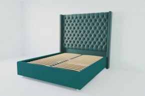 Кровать Версаль ЛЮКС с ортопедическим основанием 800 (велюр бирюзовый) в Лысьве - lysva.ok-mebel.com | фото