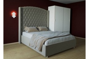Кровать Версаль ЛЮКС с ПМ 1200 (велюр серый) в Лысьве - lysva.ok-mebel.com | фото 1