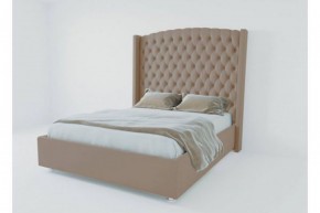 Кровать Версаль ЛЮКС с ПМ 1200 (велюр темно-серый) в Лысьве - lysva.ok-mebel.com | фото