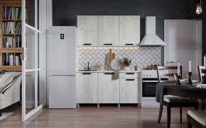 Кухня ДИОР 1500 (Белый/Дуб Крафт белый) в Лысьве - lysva.ok-mebel.com | фото