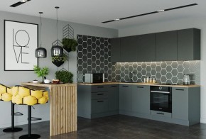 Кухня угловая Антрацит 2600х1600 (Стол. 38мм) в Лысьве - lysva.ok-mebel.com | фото