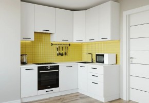 Кухонный гарнитур Белый Глянец 2200*1600 h950 (Стол. 38мм) в Лысьве - lysva.ok-mebel.com | фото