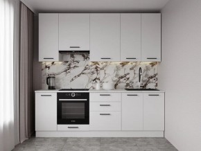 Кухонный гарнитур Белый Глянец 2400 h950 (Стол. 26мм) в Лысьве - lysva.ok-mebel.com | фото