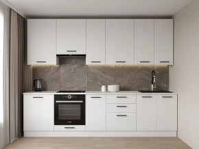 Кухонный гарнитур Белый Глянец 3000 h950 (Стол. 26мм) в Лысьве - lysva.ok-mebel.com | фото