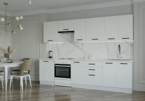 Кухонный гарнитур Белый Глянец 3000 (Стол. 26мм) в Лысьве - lysva.ok-mebel.com | фото
