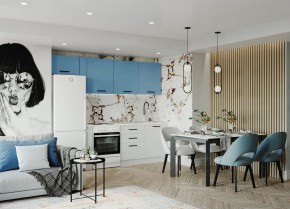 Кухонный гарнитур Капри 2550 (Стол. 38мм) в Лысьве - lysva.ok-mebel.com | фото