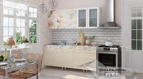 Кухонный гарнитур Латте 2.0 (БТС) крем в Лысьве - lysva.ok-mebel.com | фото