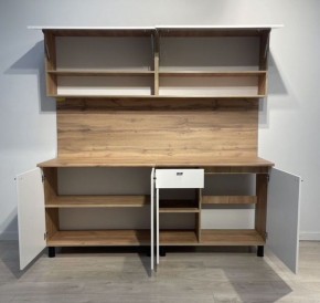 Кухонный гарнитур «Монако» 2.0 м Серия 2 МДФ с фрезеровкой (Дуб Золотой/Белый матовый) в Лысьве - lysva.ok-mebel.com | фото 4