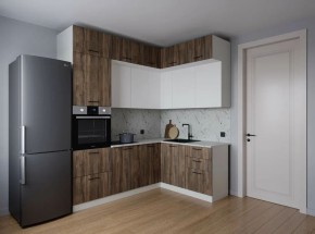 Кухонный гарнитур Старое Дерево 2200*1700 (Стол. 38мм) в Лысьве - lysva.ok-mebel.com | фото