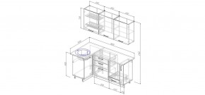 Кухонный гарнитур угловой Капри 1000*1800 (Стол. 38мм) в Лысьве - lysva.ok-mebel.com | фото 2