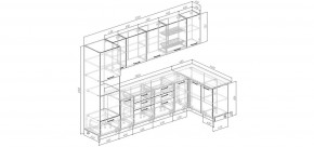 Кухонный гарнитур угловой Капри 3200х1400 (Стол. 26мм) в Лысьве - lysva.ok-mebel.com | фото 2