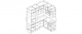 Кухонный гарнитур угловой Крафт 2200*1700 (Стол. 38мм) в Лысьве - lysva.ok-mebel.com | фото
