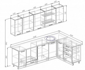 Кухонный гарнитур угловой Шимо 2600х1600 (Стол. 38мм) в Лысьве - lysva.ok-mebel.com | фото 2