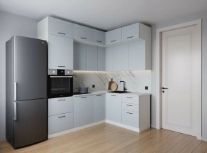 Кухонный гарнитур угловой Смоки 2200*1700 (Стол. 38мм) в Лысьве - lysva.ok-mebel.com | фото