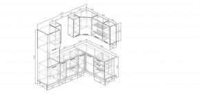 Кухонный гарнитур Умбра 2400*1600 (Стол. 38мм) в Лысьве - lysva.ok-mebel.com | фото 2