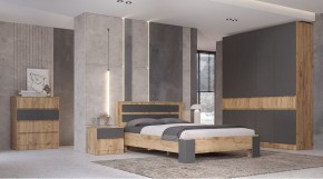 ЛЕНОРА Спальный гарнитур (модульный) графит в Лысьве - lysva.ok-mebel.com | фото