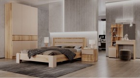 ЛЕНОРА Спальный гарнитур (модульный) кашемир в Лысьве - lysva.ok-mebel.com | фото