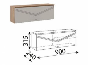 Лимба (гостиная) М10 Шкаф навесной малый в Лысьве - lysva.ok-mebel.com | фото