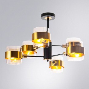 Люстра на штанге Arte Lamp Carlo A8205SP-6BK в Лысьве - lysva.ok-mebel.com | фото 2