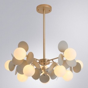 Люстра на штанге Arte Lamp Peacock A1369SP-10GY в Лысьве - lysva.ok-mebel.com | фото 2