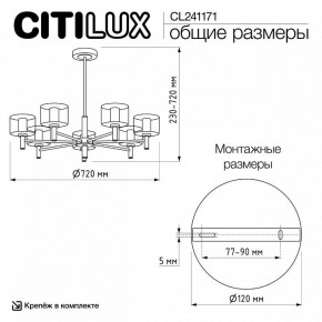 Люстра на штанге Citilux ELAN CL241171 в Лысьве - lysva.ok-mebel.com | фото 12
