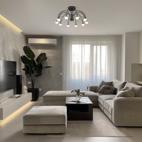 Люстра на штанге Eurosvet Ragno 90035/10 LED черный в Лысьве - lysva.ok-mebel.com | фото 5