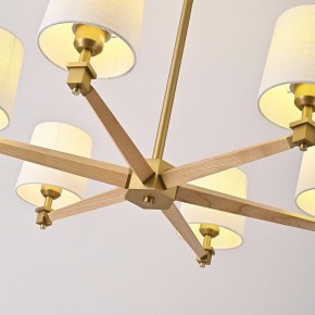 Люстра на штанге Imperiumloft Jorgenson White/Light wood STAVRA01 в Лысьве - lysva.ok-mebel.com | фото 7