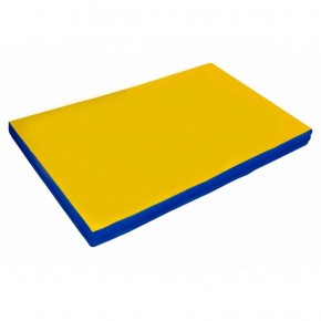 Мат гимнастический 2х1х0,08м цв. синий-желтый в Лысьве - lysva.ok-mebel.com | фото